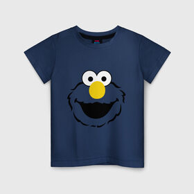 Детская футболка хлопок с принтом Sesame Street Elmo Big Smile в Кировске, 100% хлопок | круглый вырез горловины, полуприлегающий силуэт, длина до линии бедер | cookie monster | elmo | sesame street | улица сезам