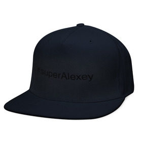 Кепка снепбек с прямым козырьком с принтом #superAlexey в Кировске, хлопок 100% |  | алексей | имена с хэш тегами | леха | супер