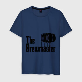Мужская футболка хлопок с принтом The brewmaster (пивовар) в Кировске, 100% хлопок | прямой крой, круглый вырез горловины, длина до линии бедер, слегка спущенное плечо. | крестный отец | парордия | прикол