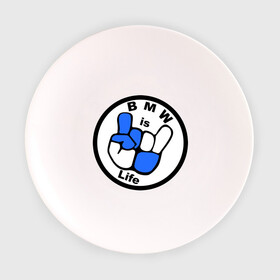 Тарелка с принтом bmw is life бмв это жизнь в Кировске, фарфор | диаметр - 210 мм
диаметр для нанесения принта - 120 мм | bmw | эмблема | это жизнь