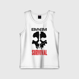 Детская майка хлопок с принтом Eminem - Survival в Кировске,  |  | eminem   survival | gangsta | gansta | hip | hip hop | hop | media | rap | survival выживание | еп | рэп | рэпчина | хип | хип хоп | хоп | эминем