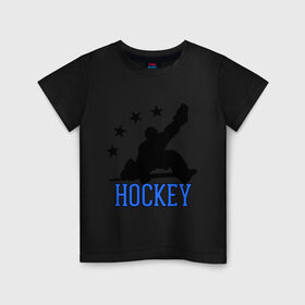 Детская футболка хлопок с принтом Hockey (Хоккей) в Кировске, 100% хлопок | круглый вырез горловины, полуприлегающий силуэт, длина до линии бедер | glow | hockey | hockey glow | russian hockey | болельщик | болельщикам | русский хоккей | светится в темноте | светятся | светящиеся | спорт | спортсмен | фанат | фанатам | хоккеист | хоккей