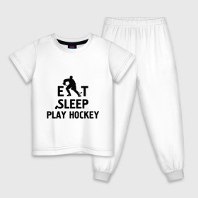 Детская пижама хлопок с принтом Главное в жизни - есть, спать, играть в хоккей в Кировске, 100% хлопок |  брюки и футболка прямого кроя, без карманов, на брюках мягкая резинка на поясе и по низу штанин
 | главное в жизни   есть | игра | играть в хоккей | спать | хоккеист | хоккей