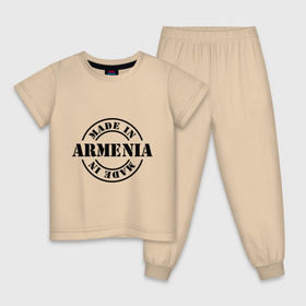 Детская пижама хлопок с принтом Made in Armenia (сделано в Армении) в Кировске, 100% хлопок |  брюки и футболка прямого кроя, без карманов, на брюках мягкая резинка на поясе и по низу штанин
 | made in armenia | армения | сделано в армении | туристические
