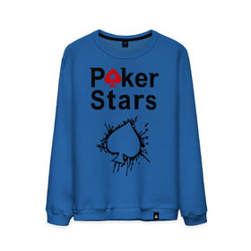 Мужской свитшот хлопок с принтом Poker Stars в Кировске, 100% хлопок |  | pokerstars