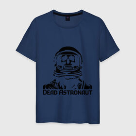 Мужская футболка хлопок с принтом Dead Astronaut (мертвый астронавт) в Кировске, 100% хлопок | прямой крой, круглый вырез горловины, длина до линии бедер, слегка спущенное плечо. | dead astronaut | dead astronaut (мертвый астронавт) | кости | мертвый астронавт | череп | черепок