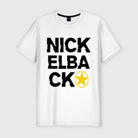 Мужская футболка премиум с принтом Nickelback star в Кировске, 92% хлопок, 8% лайкра | приталенный силуэт, круглый вырез ворота, длина до линии бедра, короткий рукав | 