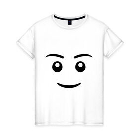 Женская футболка хлопок с принтом Игрушечный человечек в Кировске, 100% хлопок | прямой крой, круглый вырез горловины, длина до линии бедер, слегка спущенное плечо | игрушечный человечек | позитив и смайлы | прикольные картинки