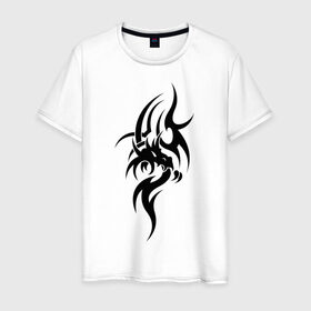 Мужская футболка хлопок с принтом Безжалостный дракон в Кировске, 100% хлопок | прямой крой, круглый вырез горловины, длина до линии бедер, слегка спущенное плечо. | 