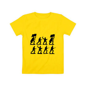 Детская футболка хлопок с принтом Солдатики в Кировске, 100% хлопок | круглый вырез горловины, полуприлегающий силуэт, длина до линии бедер | армия | война | войско | победа | солдатики | солдаты | флаги