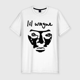 Мужская футболка премиум с принтом lil wayne в Кировске, 92% хлопок, 8% лайкра | приталенный силуэт, круглый вырез ворота, длина до линии бедра, короткий рукав | 
