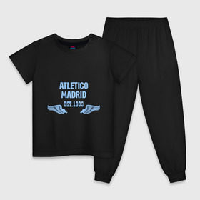 Детская пижама хлопок с принтом Atletico Madrid (Атлетико Мадрид) в Кировске, 100% хлопок |  брюки и футболка прямого кроя, без карманов, на брюках мягкая резинка на поясе и по низу штанин
 | atletico madrid | атлетико мадрид | спорт | футбол