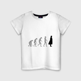 Детская футболка хлопок с принтом Sherlock evolution в Кировске, 100% хлопок | круглый вырез горловины, полуприлегающий силуэт, длина до линии бедер | sherlock evolution | кино | мультфильмы и тв 
 шерлок холмс | сыщик | холмс