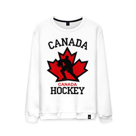Мужской свитшот хлопок с принтом Канада хоккей (Canada Hockey) в Кировске, 100% хлопок |  | canada hockey | канада хоккей | лед | спорт | хоккей | шайба