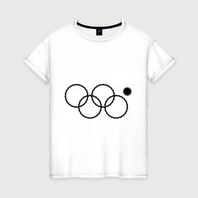 Женская футболка хлопок с принтом Нераскрывшееся кольцо в Кировске, 100% хлопок | прямой крой, круглый вырез горловины, длина до линии бедер, слегка спущенное плечо | 