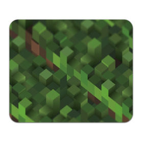 Коврик прямоугольный с принтом Minecraft трава в Кировске, натуральный каучук | размер 230 х 185 мм; запечатка лицевой стороны | minecraft | игры