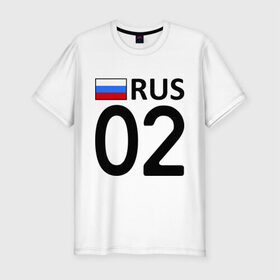 Мужская футболка премиум с принтом Республика Башкортостан (02) в Кировске, 92% хлопок, 8% лайкра | приталенный силуэт, круглый вырез ворота, длина до линии бедра, короткий рукав | 