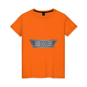Женская футболка хлопок с принтом EVE online в Кировске, 100% хлопок | прямой крой, круглый вырез горловины, длина до линии бедер, слегка спущенное плечо | eve online | игры