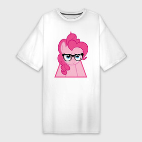 Платье-футболка хлопок с принтом Pinky Pie hipster в Кировске,  |  | hipster | my little pony | pinky pie | swag | дружба   это чудо | мультфильм | пинки пай | пони | поняши | поняшки | сваг | свэг