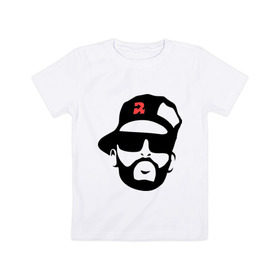 Детская футболка хлопок с принтом L`one Swag Rap в Кировске, 100% хлопок | круглый вырез горловины, полуприлегающий силуэт, длина до линии бедер | lone swag rap | rap | кепка | музыка | реп | русский рэп
