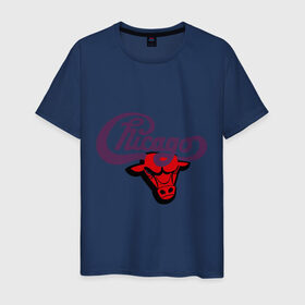 Мужская футболка хлопок с принтом Чикаго Булс Chicago bulls в Кировске, 100% хлопок | прямой крой, круглый вырез горловины, длина до линии бедер, слегка спущенное плечо. | Тематика изображения на принте: chicago bulls | swag | бык | чикаго булс