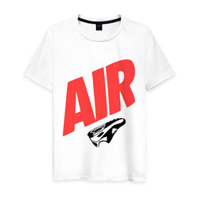 Мужская футболка хлопок с принтом Air Кроссовки Swag Hip Hop в Кировске, 100% хлопок | прямой крой, круглый вырез горловины, длина до линии бедер, слегка спущенное плечо. | air кроссовки | hip hop | swag
