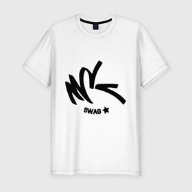 Мужская футболка премиум с принтом Swag Girl Cool в Кировске, 92% хлопок, 8% лайкра | приталенный силуэт, круглый вырез ворота, длина до линии бедра, короткий рукав | 