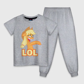 Детская пижама хлопок с принтом Пони lol в Кировске, 100% хлопок |  брюки и футболка прямого кроя, без карманов, на брюках мягкая резинка на поясе и по низу штанин
 | lol | my little pony | pony | брони | лол | пони | пони lol