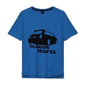 Мужская футболка хлопок Oversize с принтом WAGON MAFIA в Кировске, 100% хлопок | свободный крой, круглый ворот, “спинка” длиннее передней части | дрифт