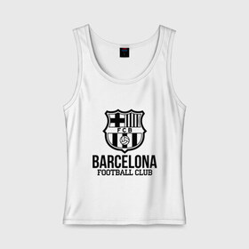 Женская майка хлопок с принтом Barcelona FC в Кировске, 95% хлопок, 5% эластан |  | barcelona | fc | fc barcelona | footbal club | барселона | лого | логотип | спорт | футбол | футбольный клуб