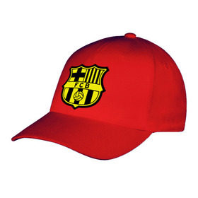 Бейсболка с принтом Barcelona logo в Кировске, 100% хлопок | классический козырек, металлическая застежка-регулятор размера | barcelona | fc | fc barcelona | footbal club | барселона | лого | логотип | спорт | футбол | футбольный клуб