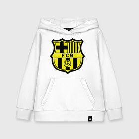 Детская толстовка хлопок с принтом Barcelona logo в Кировске, 100% хлопок | Круглый горловой вырез, эластичные манжеты, пояс, капюшен | barcelona | fc | fc barcelona | footbal club | барселона | лого | логотип | спорт | футбол | футбольный клуб
