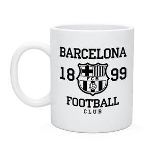 Кружка с принтом Barcelona 1899 в Кировске, керамика | объем — 330 мл, диаметр — 80 мм. Принт наносится на бока кружки, можно сделать два разных изображения | barcelona | fc | fc barcelona | footbal club | барселона | лого | логотип | спорт | футбол | футбольный клуб