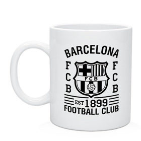 Кружка с принтом FC Barcelona в Кировске, керамика | объем — 330 мл, диаметр — 80 мм. Принт наносится на бока кружки, можно сделать два разных изображения | barcelona | fc | fc barcelona | footbal club | барселона | лого | логотип | спорт | футбол | футбольный клуб