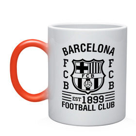 Кружка хамелеон с принтом FC Barcelona в Кировске, керамика | меняет цвет при нагревании, емкость 330 мл | barcelona | fc | fc barcelona | footbal club | барселона | лого | логотип | спорт | футбол | футбольный клуб