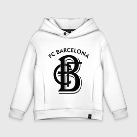 Детское худи Oversize хлопок с принтом FC Barcelona в Кировске, френч-терри — 70% хлопок, 30% полиэстер. Мягкий теплый начес внутри —100% хлопок | боковые карманы, эластичные манжеты и нижняя кромка, капюшон на магнитной кнопке | barcelona | fc | fc barcelona | footbal club | барселона | лого | логотип | спорт | футбол | футбольный клуб