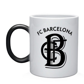 Кружка хамелеон с принтом FC Barcelona в Кировске, керамика | меняет цвет при нагревании, емкость 330 мл | Тематика изображения на принте: barcelona | fc | fc barcelona | footbal club | барселона | лого | логотип | спорт | футбол | футбольный клуб
