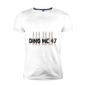Мужская футболка премиум с принтом Dino MC 47 в Кировске, 92% хлопок, 8% лайкра | приталенный силуэт, круглый вырез ворота, длина до линии бедра, короткий рукав | 