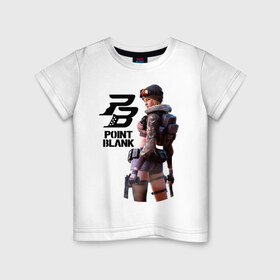 Детская футболка хлопок с принтом Point Blank в Кировске, 100% хлопок | круглый вырез горловины, полуприлегающий силуэт, длина до линии бедер | point blank | поинт блэнк
