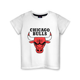 Детская футболка хлопок с принтом Chicago Bulls в Кировске, 100% хлопок | круглый вырез горловины, полуприлегающий силуэт, длина до линии бедер | chicago bulls | newtop | swag | swag style | toplanding | одежда сваг | сваг | сваг стиль | свег | свог | свэг | чикаго булз