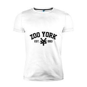 Мужская футболка премиум с принтом Zoo York в Кировске, 92% хлопок, 8% лайкра | приталенный силуэт, круглый вырез ворота, длина до линии бедра, короткий рукав | 300 | york | zoo | антибренд | зоо | йорк
