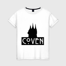 Женская футболка хлопок с принтом Coven в Кировске, 100% хлопок | прямой крой, круглый вырез горловины, длина до линии бедер, слегка спущенное плечо | 