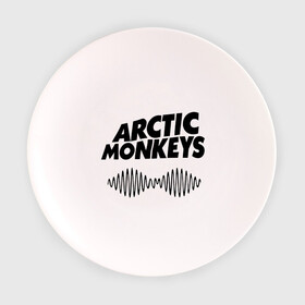 Тарелка с принтом Arctic monkeys wave в Кировске, фарфор | диаметр - 210 мм
диаметр для нанесения принта - 120 мм | arctic monkeys