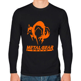 Мужской лонгслив хлопок с принтом Metal Gear Solid Fox в Кировске, 100% хлопок |  | лиса