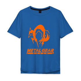 Мужская футболка хлопок Oversize с принтом Metal Gear Solid Fox в Кировске, 100% хлопок | свободный крой, круглый ворот, “спинка” длиннее передней части | лиса