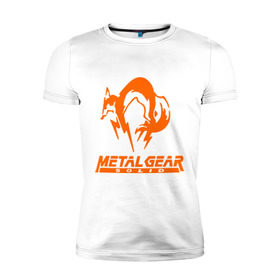 Мужская футболка премиум с принтом Metal Gear Solid Fox в Кировске, 92% хлопок, 8% лайкра | приталенный силуэт, круглый вырез ворота, длина до линии бедра, короткий рукав | лиса