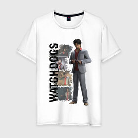 Мужская футболка хлопок с принтом Watch Dogs (Jordi Chin) в Кировске, 100% хлопок | прямой крой, круглый вырез горловины, длина до линии бедер, слегка спущенное плечо. | chin | dogs | jordi | watch | джорди | чин