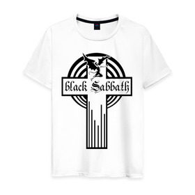 Мужская футболка хлопок с принтом Black Sabbath в Кировске, 100% хлопок | прямой крой, круглый вырез горловины, длина до линии бедер, слегка спущенное плечо. | Тематика изображения на принте: black sabbath
