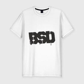 Мужская футболка премиум с принтом BSD в Кировске, 92% хлопок, 8% лайкра | приталенный силуэт, круглый вырез ворота, длина до линии бедра, короткий рукав | bmx | bsd