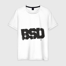 Мужская футболка хлопок с принтом BSD в Кировске, 100% хлопок | прямой крой, круглый вырез горловины, длина до линии бедер, слегка спущенное плечо. | bmx | bsd